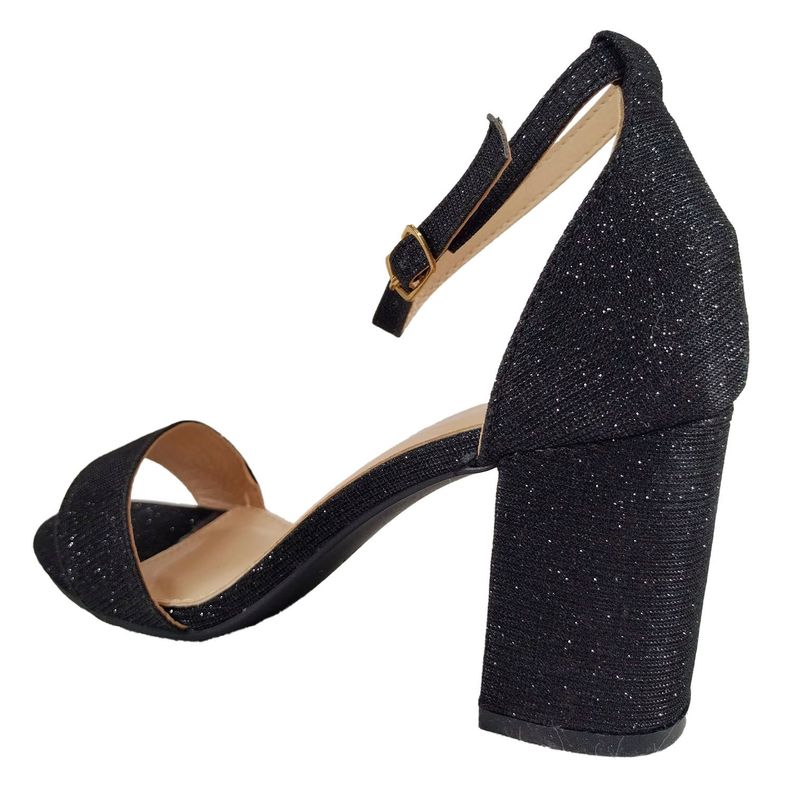 Sandalias De Mujer Taco Alto Con Brillantes L5 Yasna-3