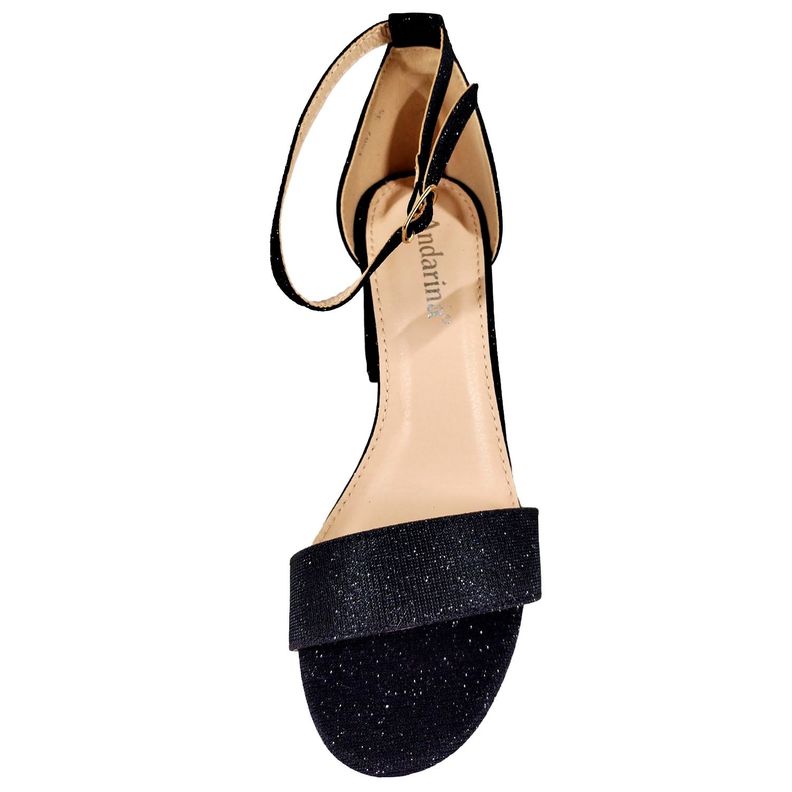 Sandalias De Mujer Taco Alto Con Brillantes L5 Yasna-2