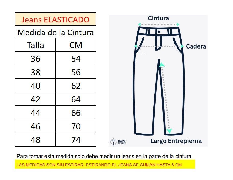 Jeans ecocuero de Mujer un boton 16 Yassne-4