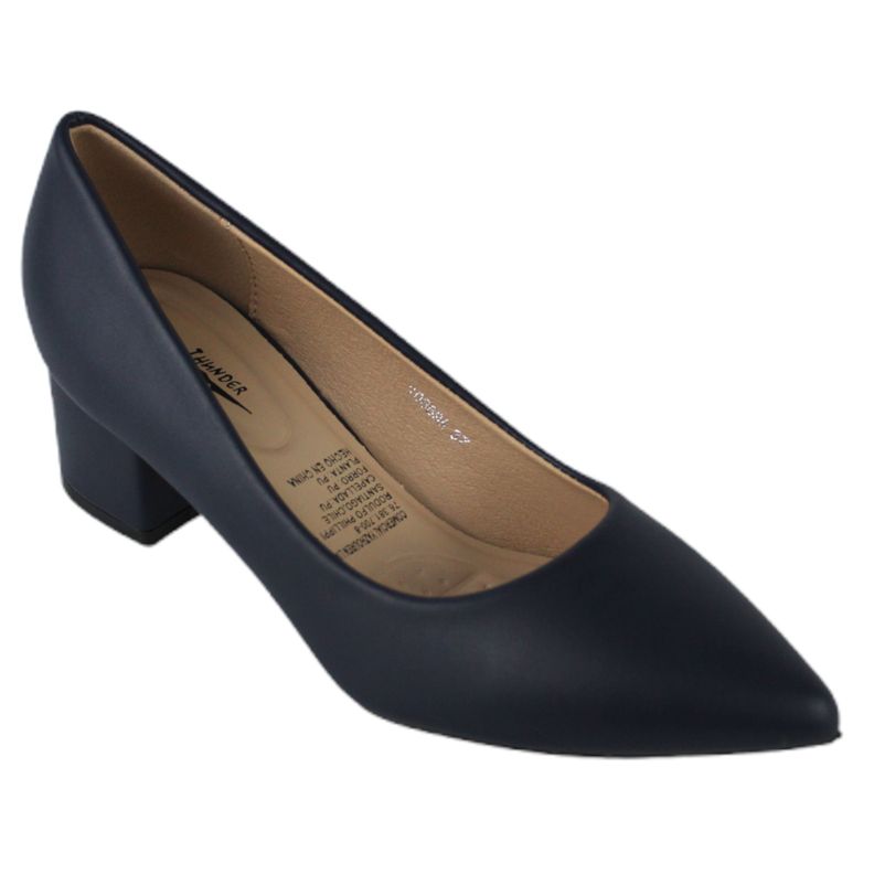 Zapato mujer taco bajo 10 Yassne Azul-1