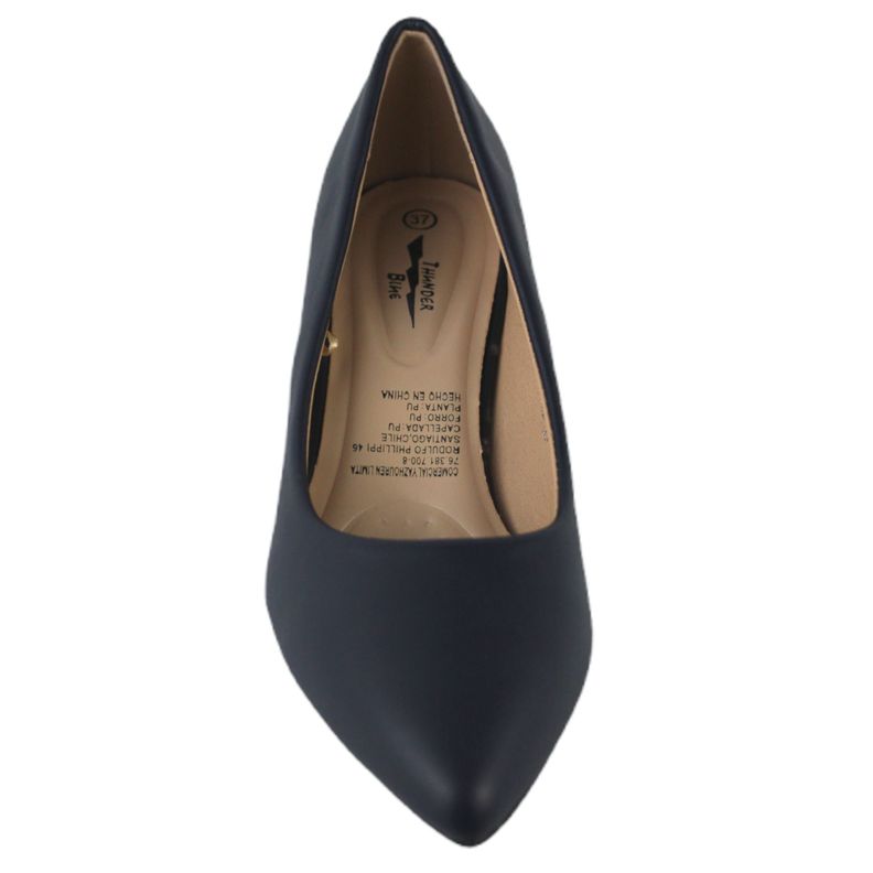 Zapato mujer taco bajo 10 Yassne Azul-2