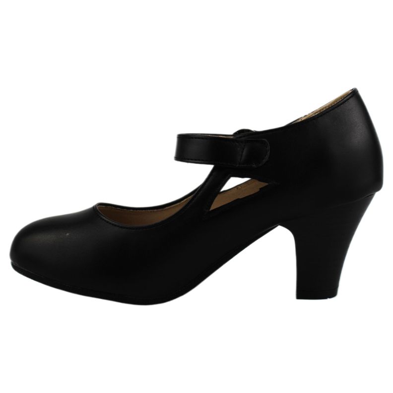 Zapato de Mujer Taco Cono 23 Yassne Negro-3