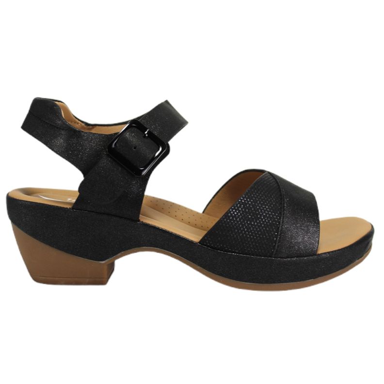 Sandalia Casual Mujer Taco Medio H52 Yassne Negro-0