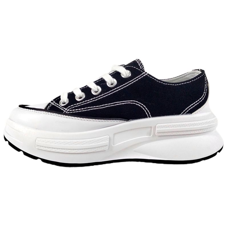 Zapatilla Urbana de Mujer Con Plataforma J26 Negro-3