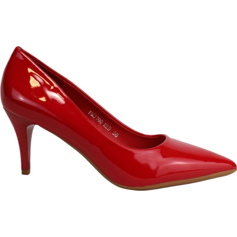Zapato de Tacón Elegante Rojo 100 Yassne-0