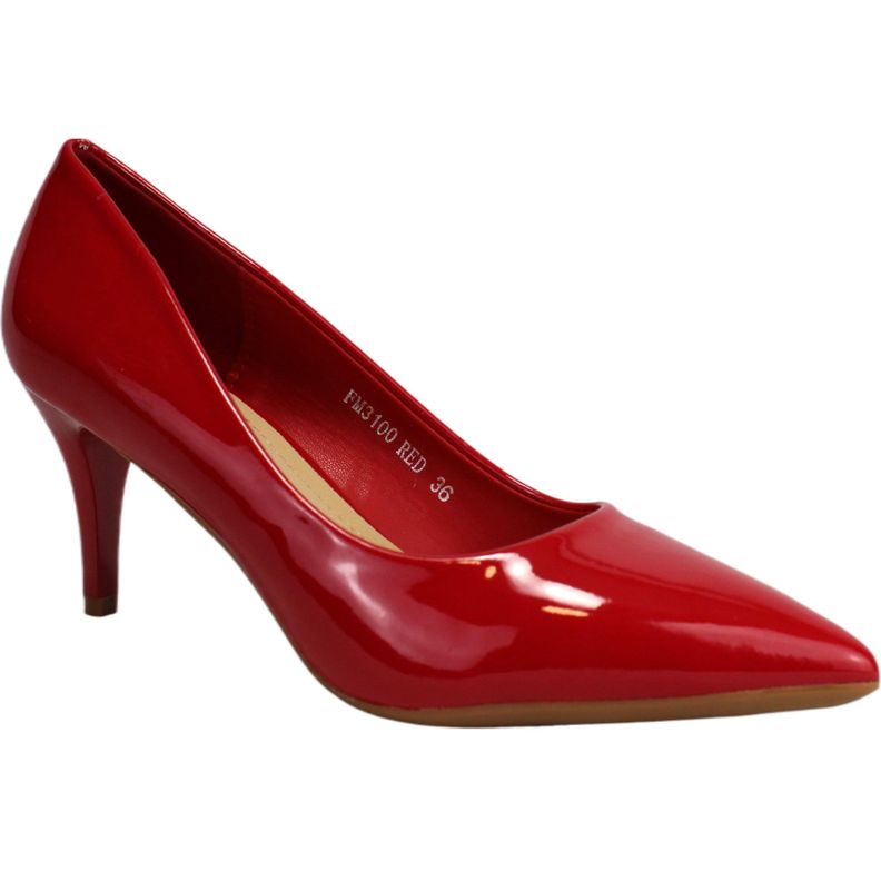 Zapato de Tacón Elegante Rojo 100 Yassne-1