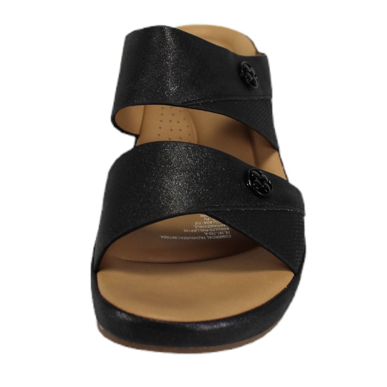 Sandalia Casual Mujer Taco Medio H53 Yassne Negro-2