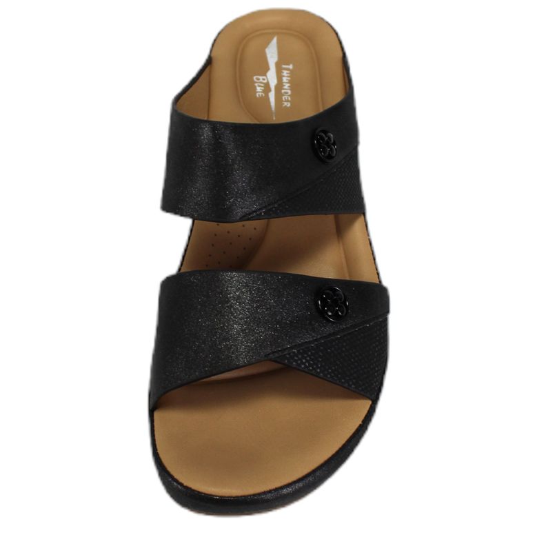 Sandalia Casual Mujer Taco Medio H53 Yassne Negro-3
