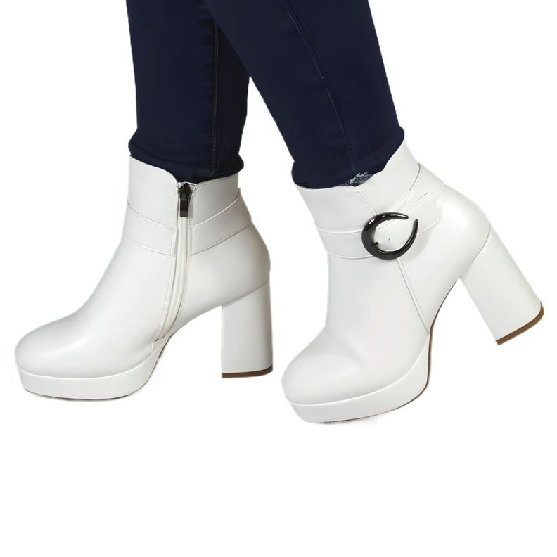 Botin de Mujer 62 Yassne Blanco-0