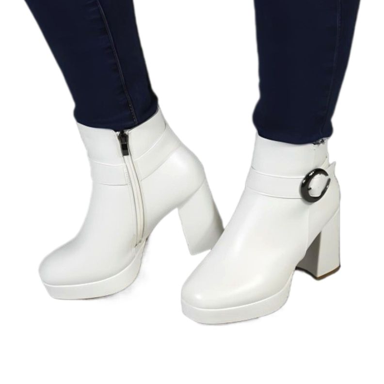 Botin de Mujer 62 Yassne Blanco-1