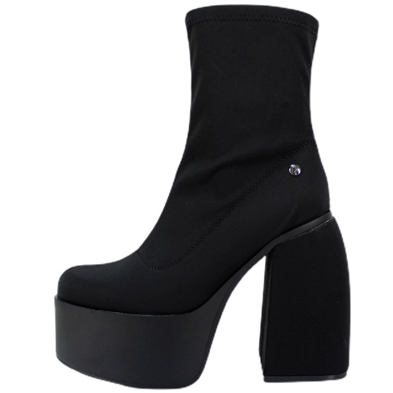 Botin De Mujer Taco Alto Y Plataforma 18 Yasna-0