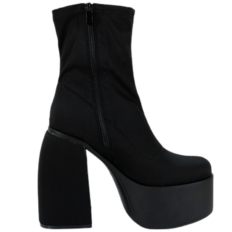 Botin De Mujer Taco Alto Y Plataforma 18 Yasna-3