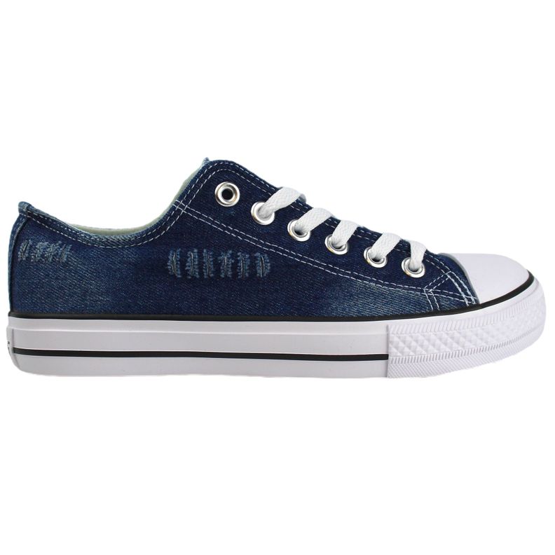 Zapatilla urbana de lona para mujer G1 Yassne Azul-0