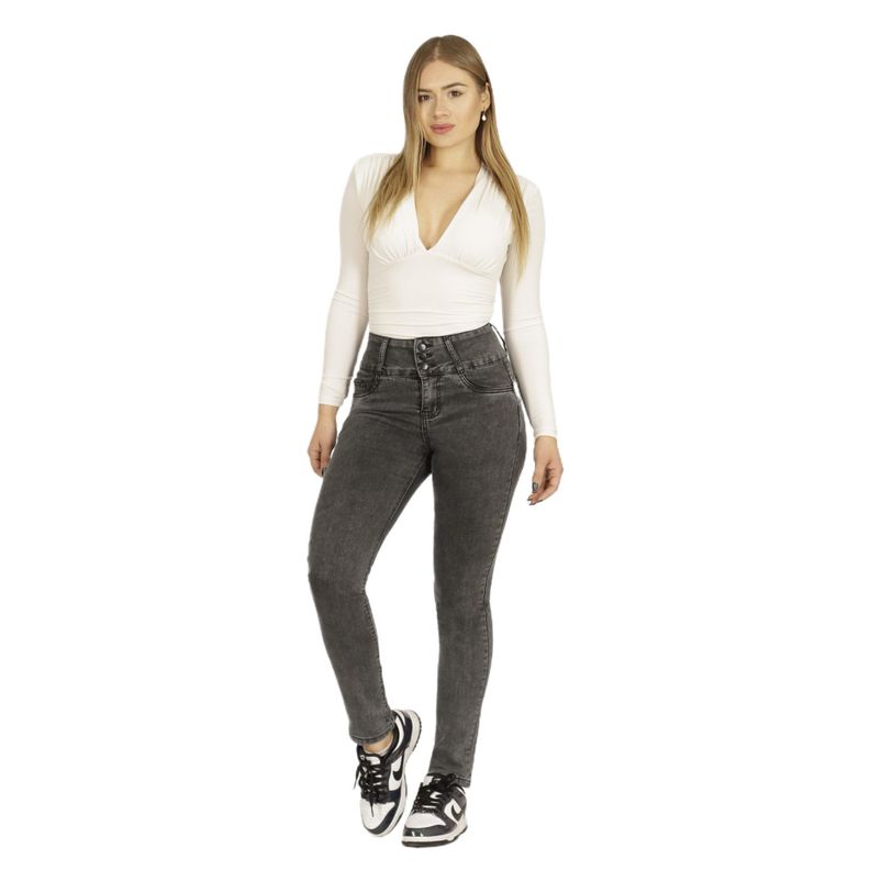 Jeans Pitillo Tiro Alto Mujer 78 Yassne-0
