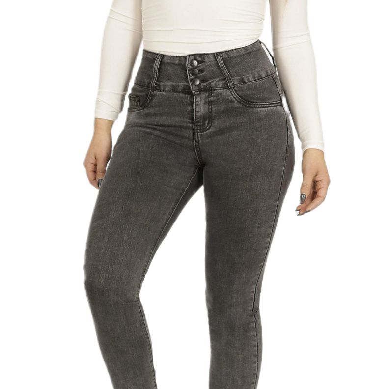 Jeans Pitillo Tiro Alto Mujer 78 Yassne-4