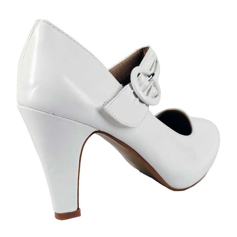 Zapato Formales de Mujer Blanco-1