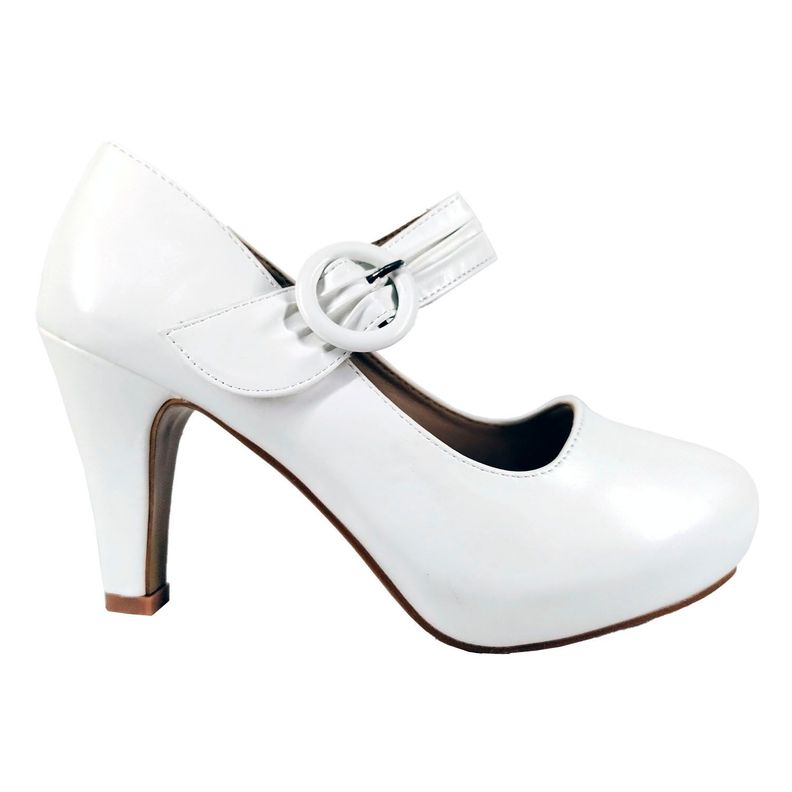 Zapato Formales de Mujer Blanco-0