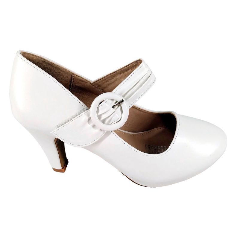 Zapato Formales de Mujer Blanco-2