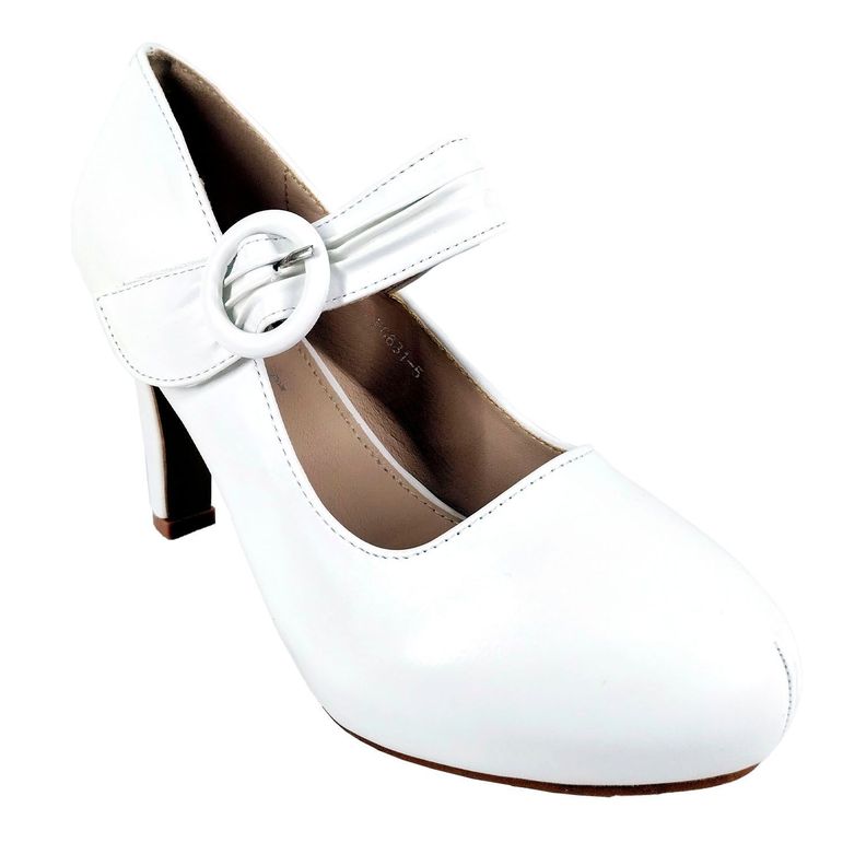 Zapato Formales de Mujer Blanco-3