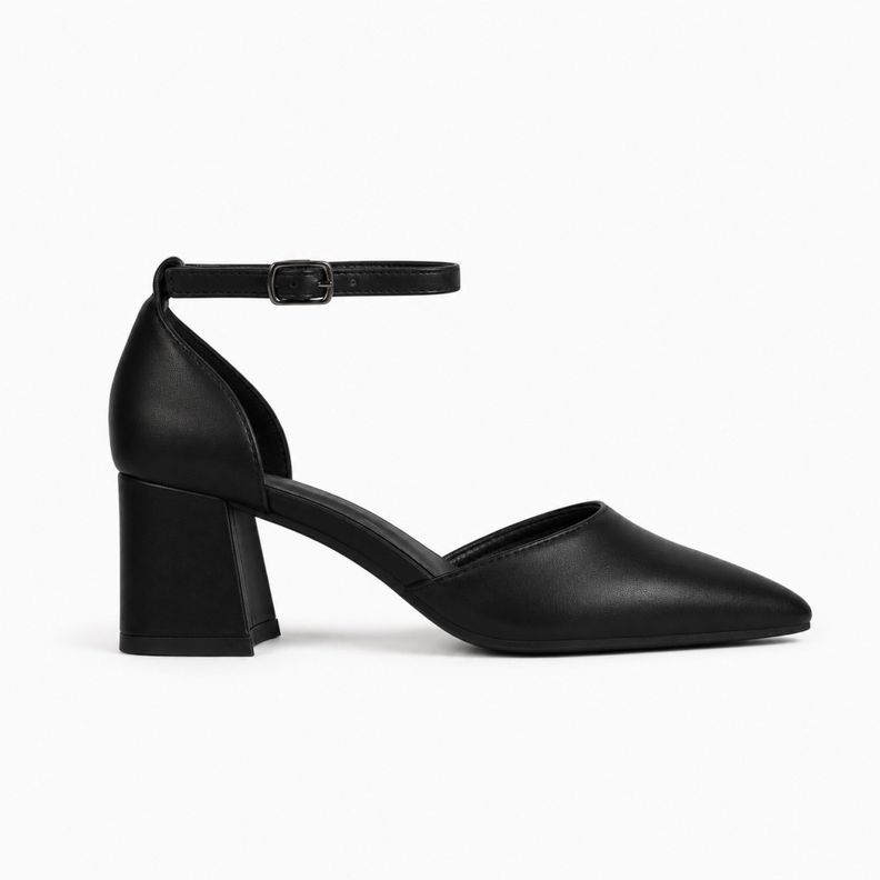 Zapato Mujer En Punta Taco Cuadrado 5275