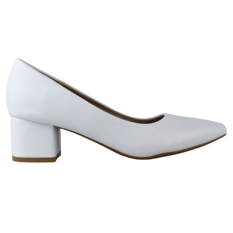 Zapato mujer taco bajo 10 Yassne Blanco-0