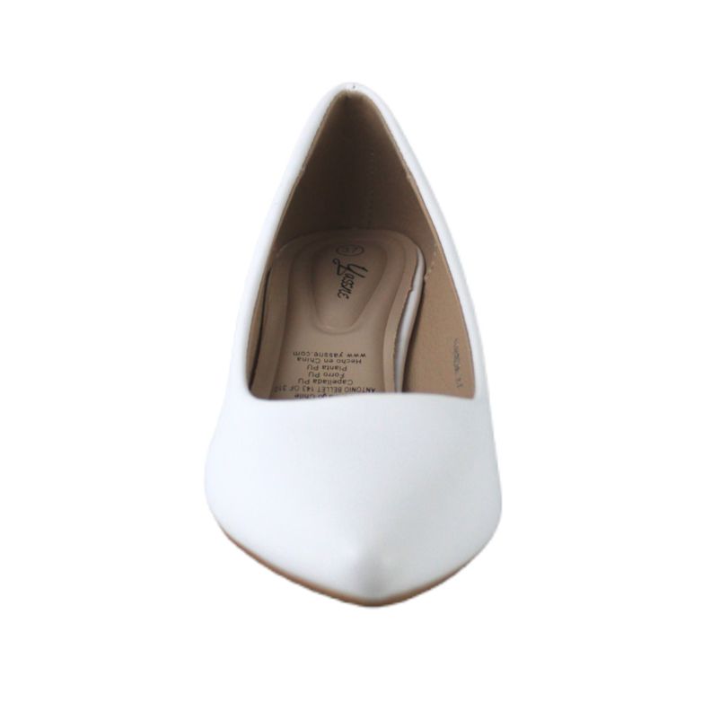 Zapato mujer taco bajo 10 Yassne Blanco-3