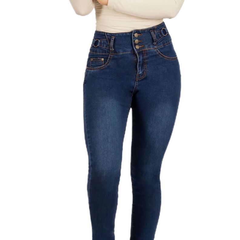 Jeans Pitillo Mujer Tiro Alto 97 Yassne-4