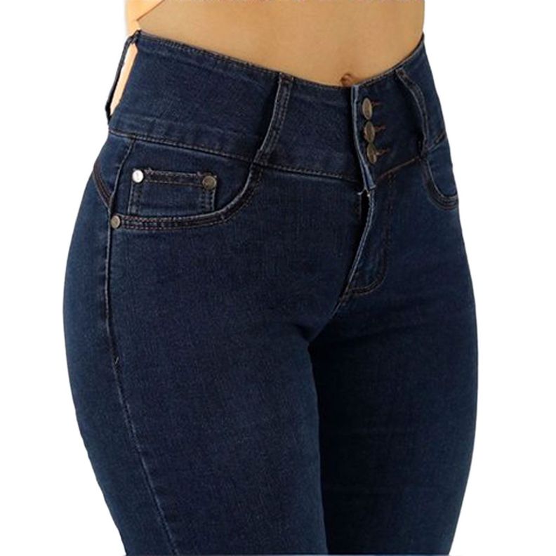 Jeans De Mujer Tiro Alto Flare Yassne J93-2