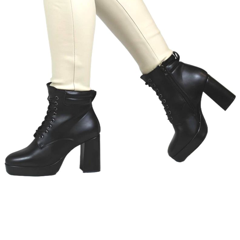 Botin de Mujer Taco Alto 61 Yassne Negro-0