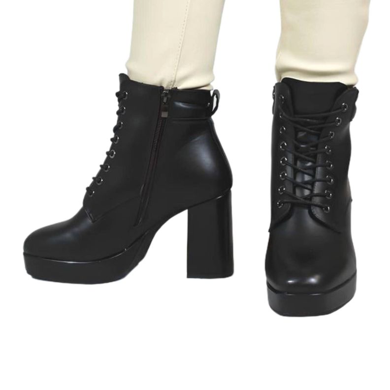 Botin de Mujer Taco Alto 61 Yassne Negro-1