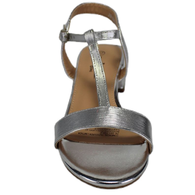Sandalia Mujer Taco Bajo J6 Yassne Plateado-3