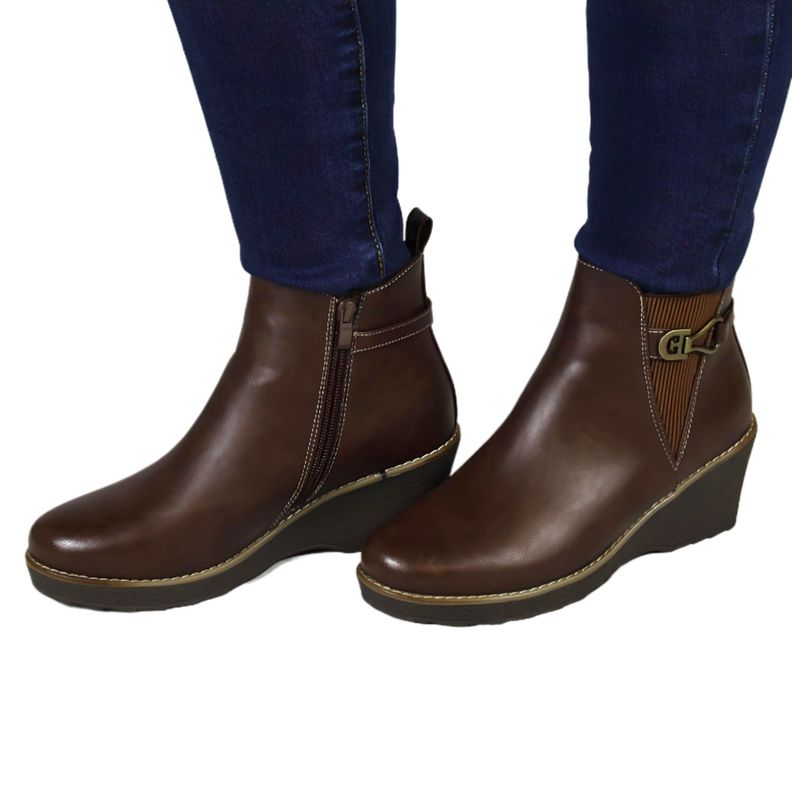 Botin de Mujer Invierno 73 Yassne Café-0