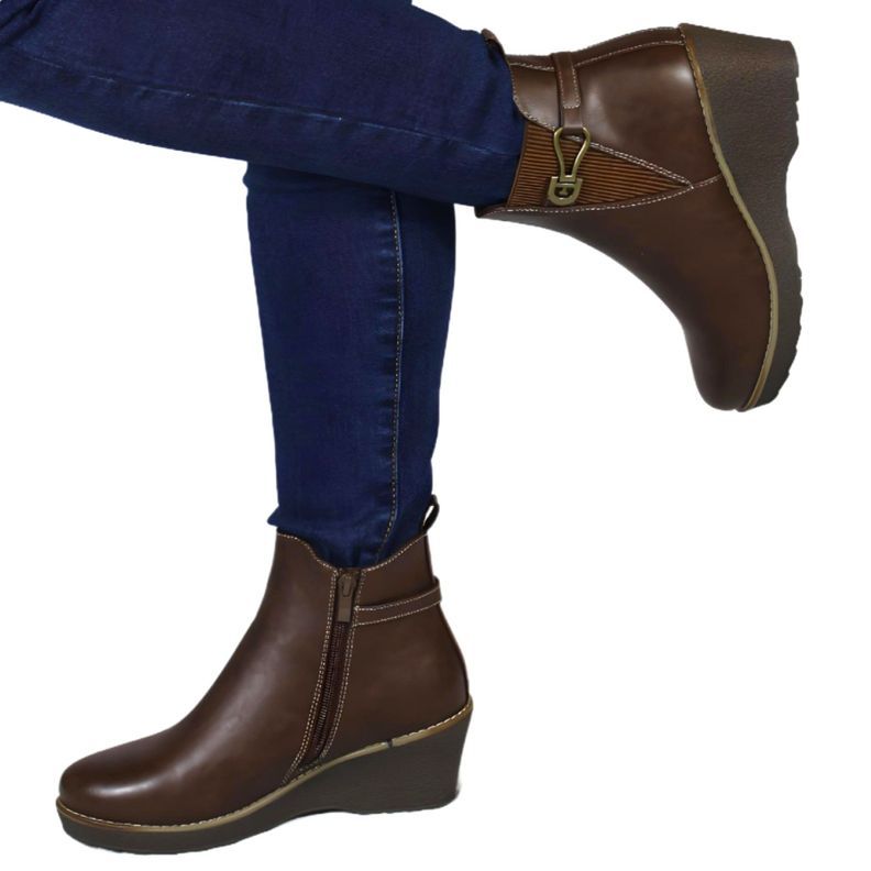 Botin de Mujer Invierno 73 Yassne Café-2