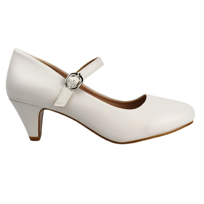 Zapato vestir taco medio para Mujer G30 Yassne Blanco-0