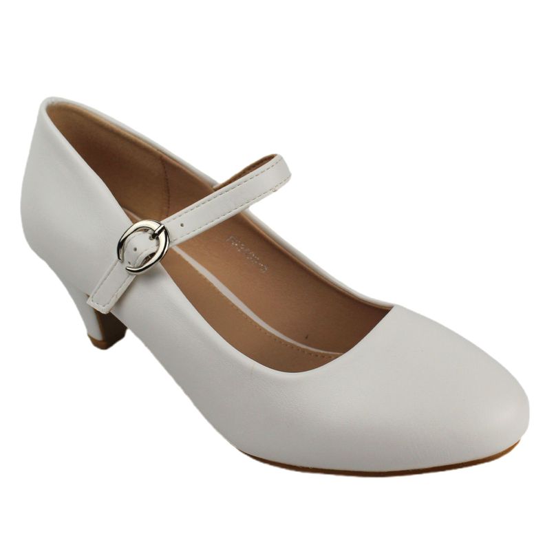 Zapato vestir taco medio para Mujer G30 Yassne Blanco-1