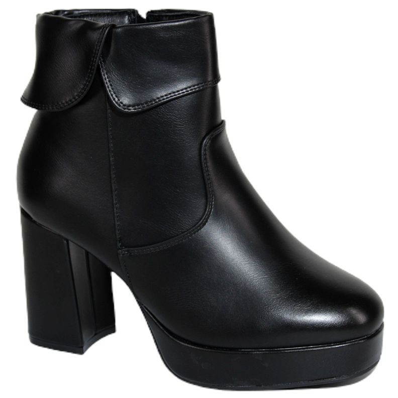 Botines de ecocuero con tacón alto y plataforma 363 Yassne-1