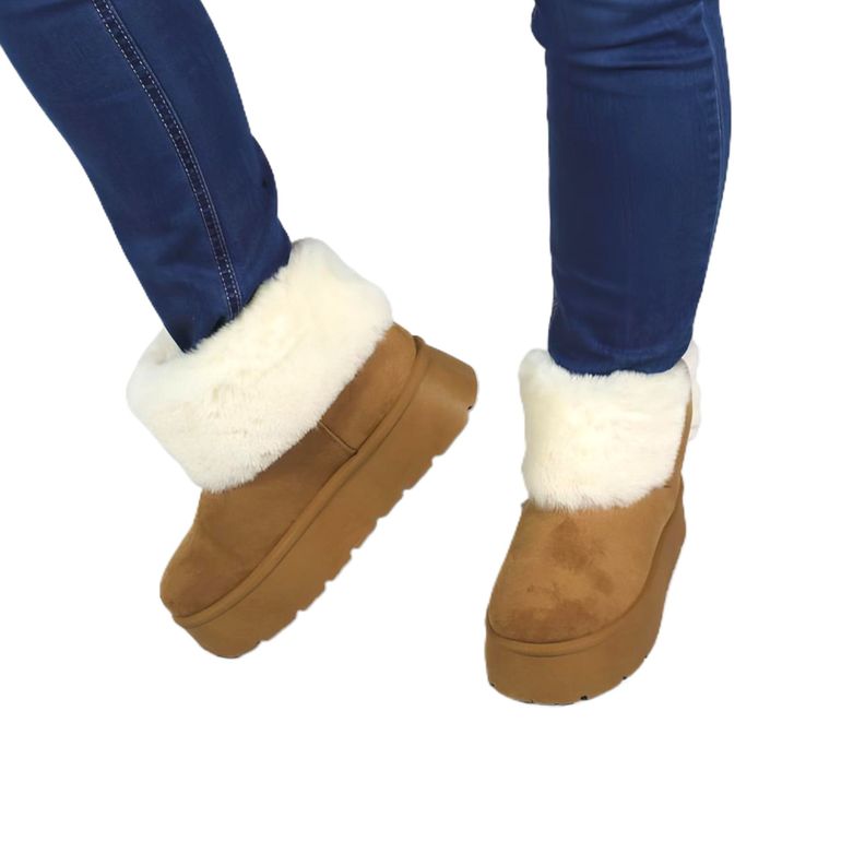 Pantubota Botin de Mujer Invierno 13 Yassne Café Claro-0