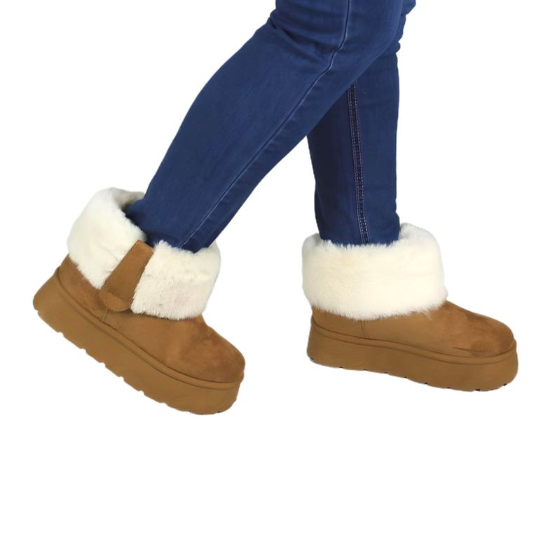 Pantubota Botin de Mujer Invierno 13 Yassne Café Claro-1