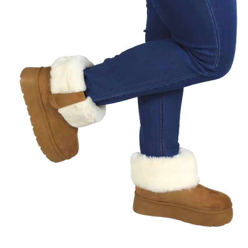 Pantubota Botin de Mujer Invierno 13 Yassne Café Claro-2