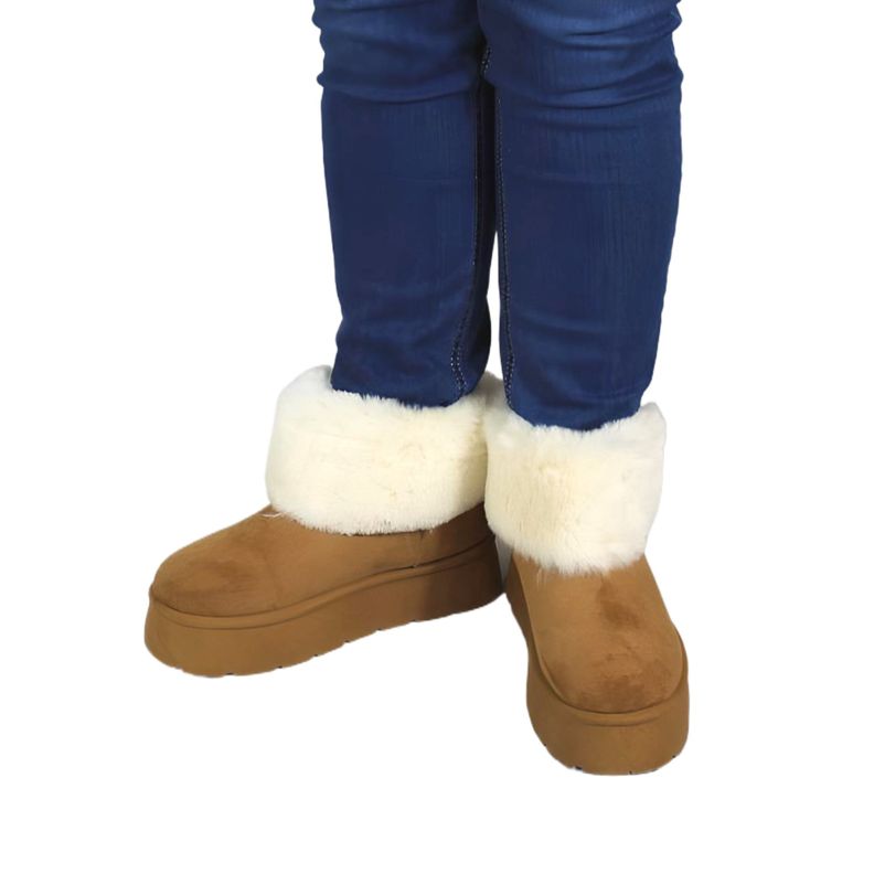 Pantubota Botin de Mujer Invierno 13 Yassne Café Claro-3