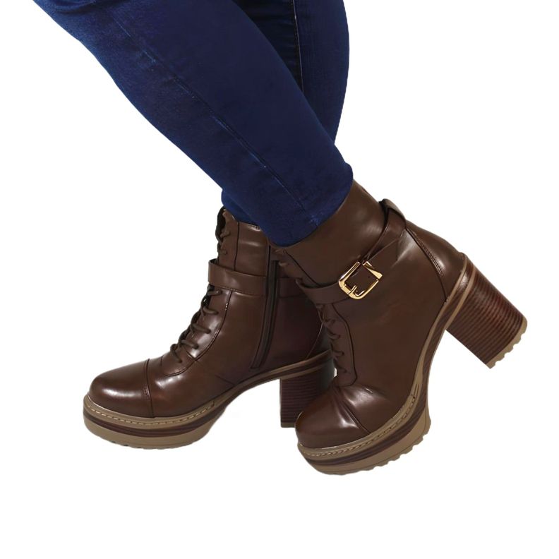Botin de Mujer Invierno 15 Yassne Café-0