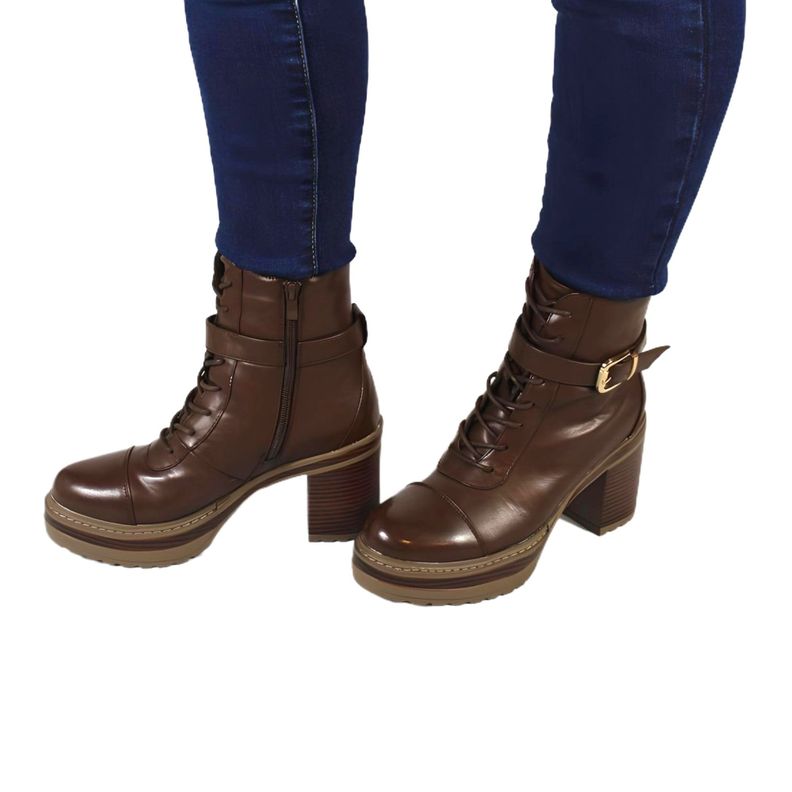 Botin de Mujer Invierno 15 Yassne Café-1