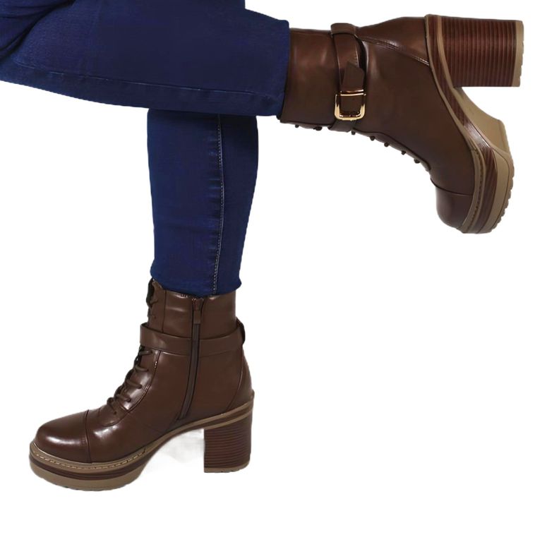 Botin de Mujer Invierno 15 Yassne Café-3