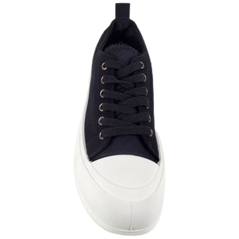 Zapatilla Urbana de Mujer Con Plataforma Negro-2