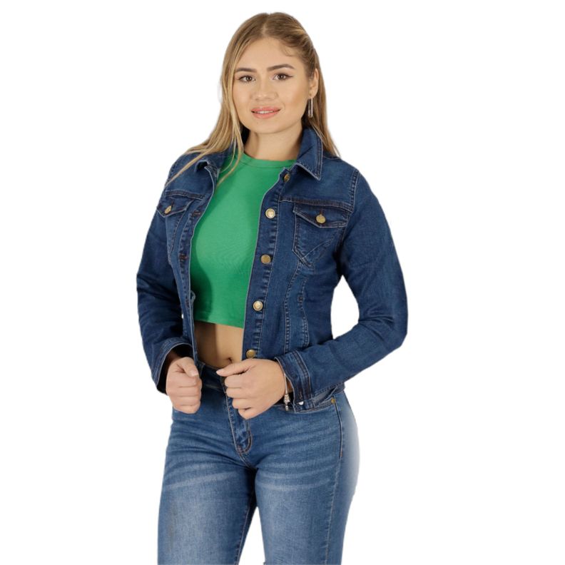 Chaqueta de Mezclilla para Mujer J76 Yassne-0