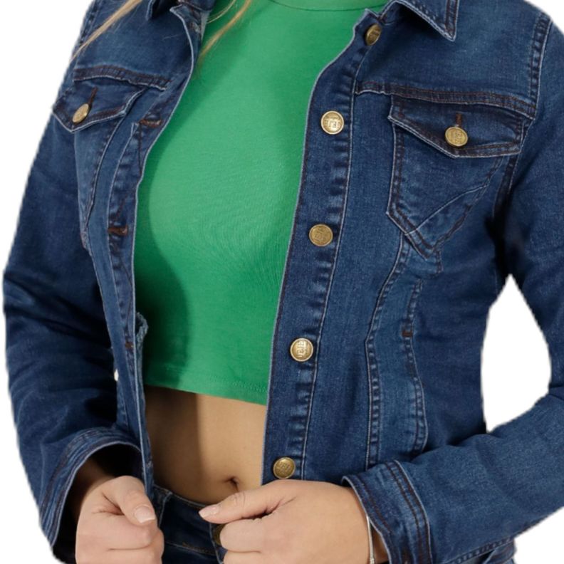 Chaqueta de Mezclilla para Mujer J76 Yassne-2