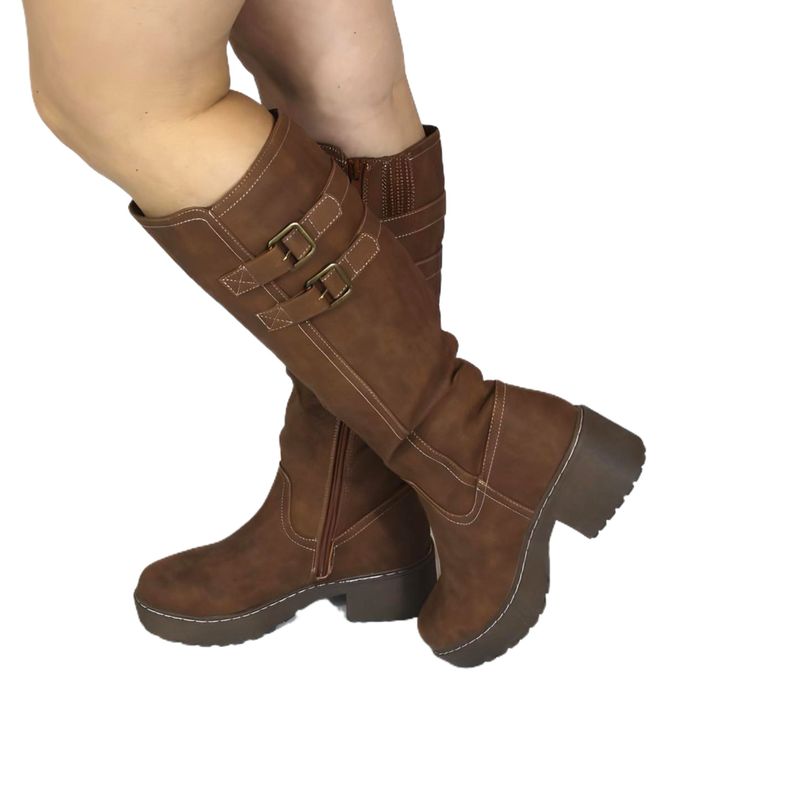 Bota de Mujer 25 Yassne Café Oscuro