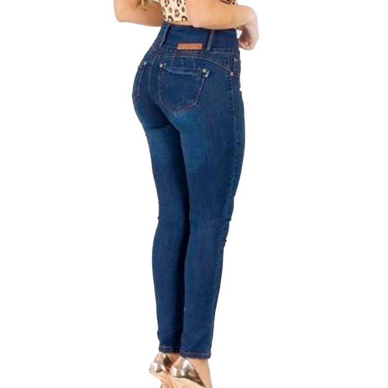 Jeans De Mujer Tiro Alto Pitillo J16 Yassne-3
