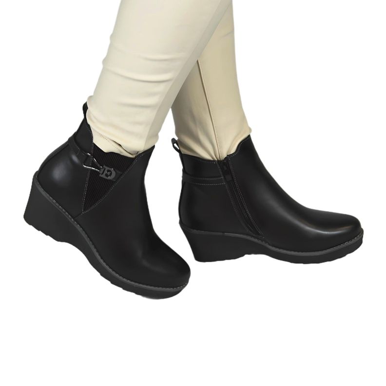 Botin de Mujer Invierno 73 Yassne Negro-0