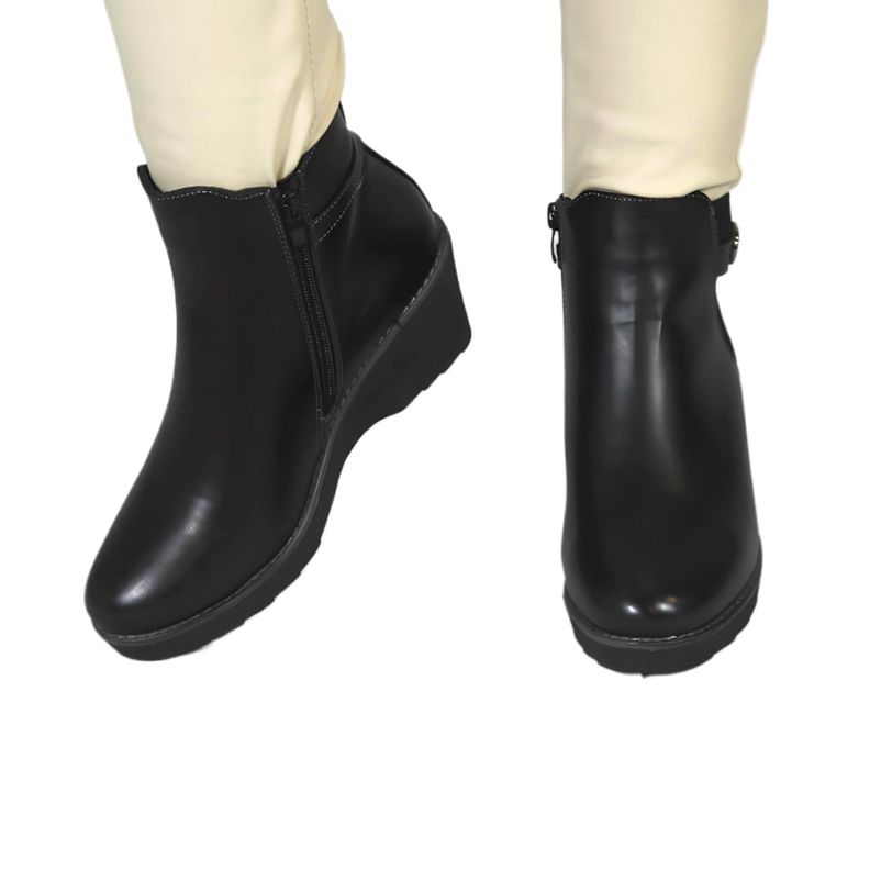 Botin de Mujer Invierno 73 Yassne Negro-1